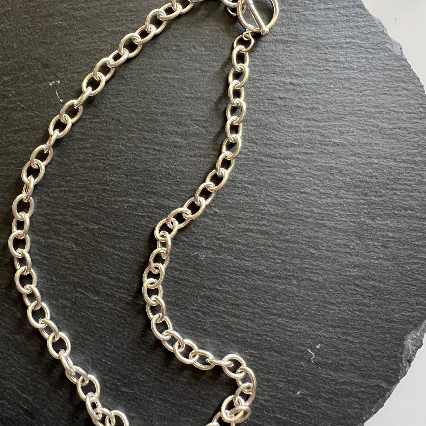 925 Sterling silver chunky necklace