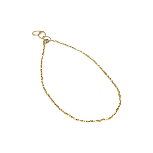 Dainty gold anklet