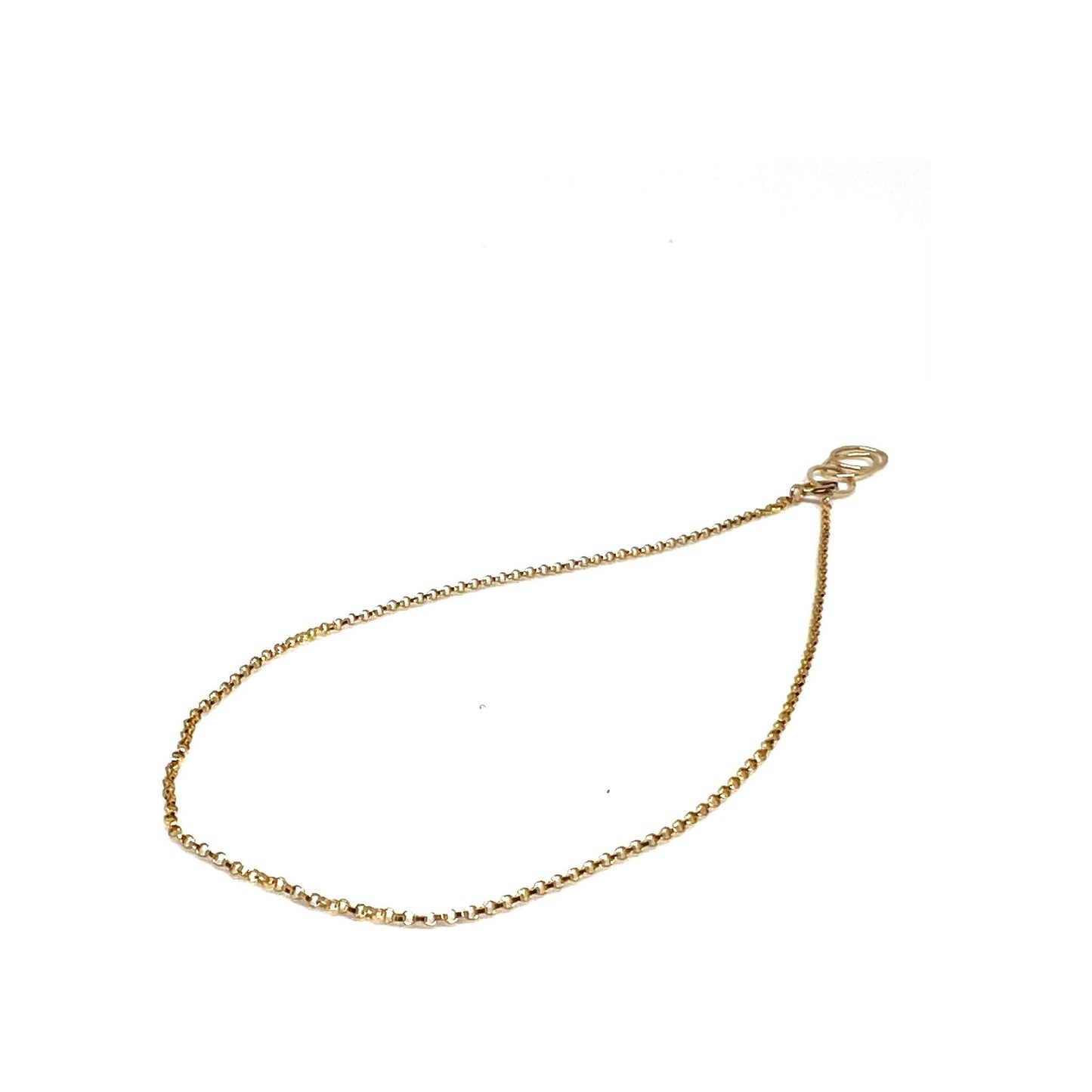 Dainty gold anklet
